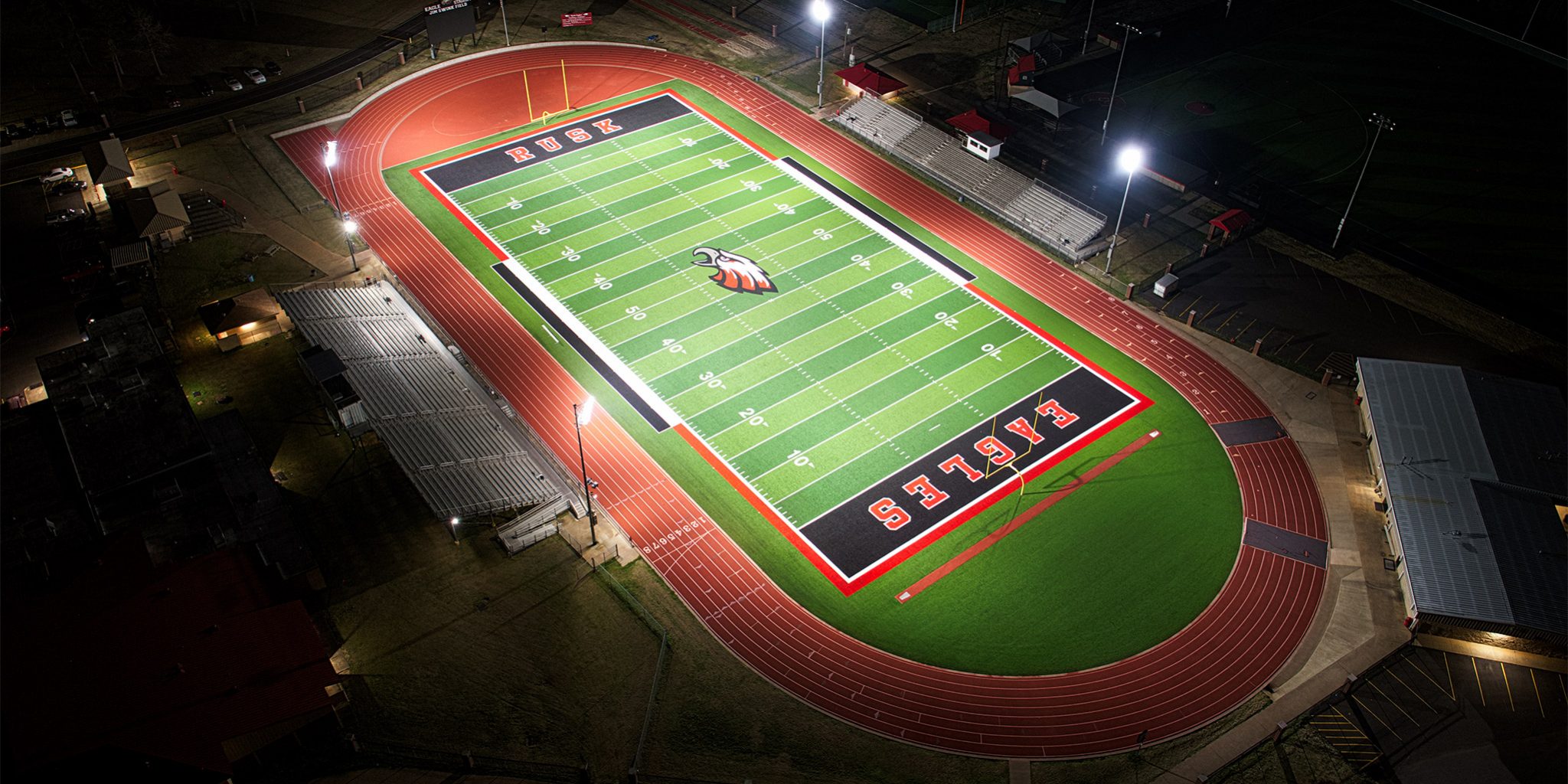 Rusk High School Eagle Stadium Rusk, Texas Qualite Sports Lighting